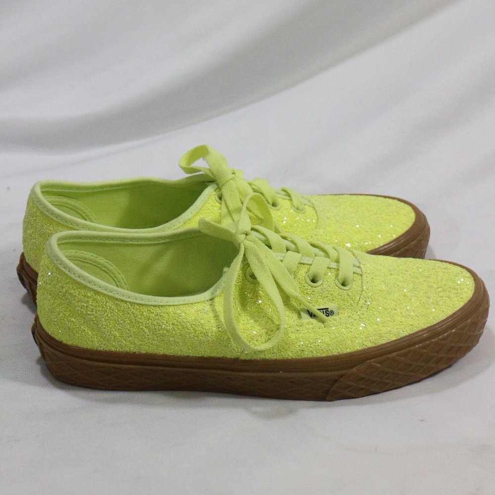 VANS Ice Cream Glitter Yellow Skate Sneakers Sz 7 US Wmn 5.5 US Men - Picture 5 of 8